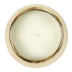 Home Deco Factory Geurkaars - White Musk - goud - D21cm - 25 uren