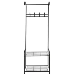 Home Deco Factory Kapstok - zwart - metaal - 61 x 30 x 170 cm