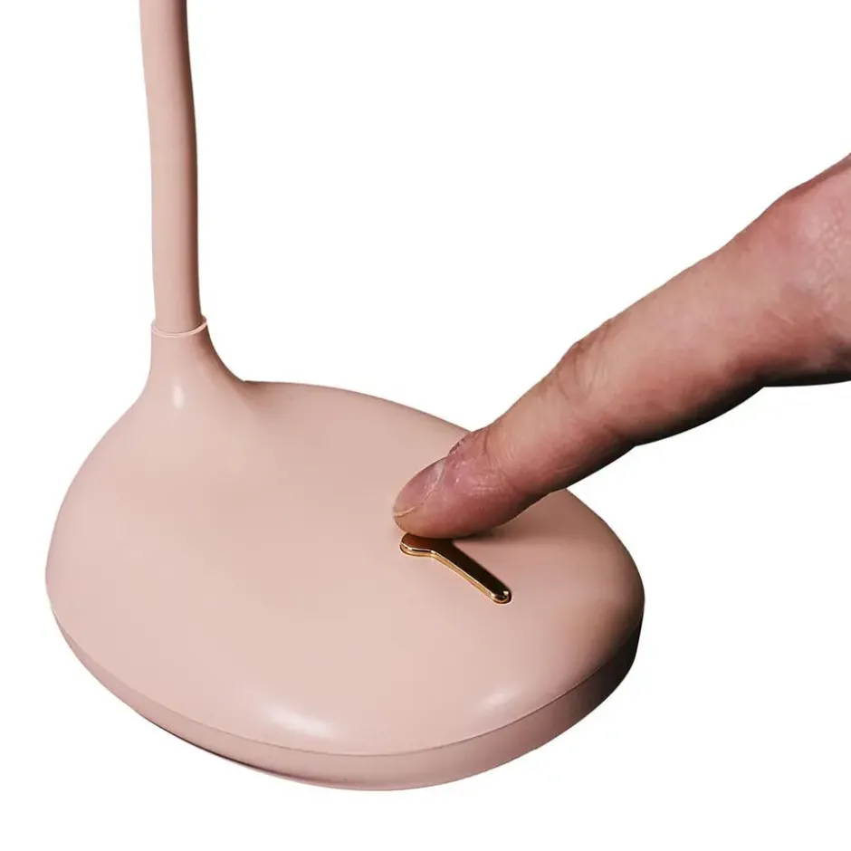 Home deco factory katten tafellamp - met oortjes - roze - H34 cm