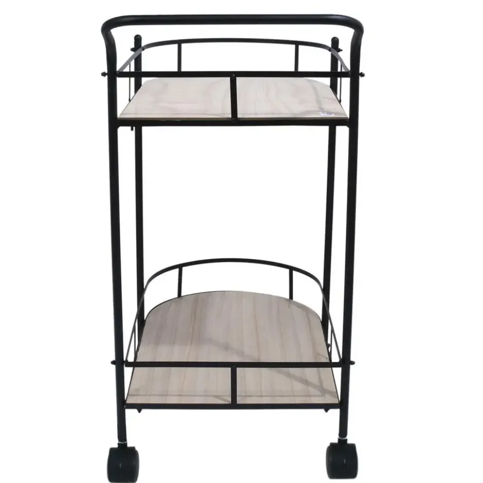 Home Deco Factory Keukentrolley Bistro - metaal/hout - 68x39x80 cm