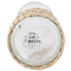 Home Deco Factory Sapkan/schenkkan karaf - transparant - 1000 ml
