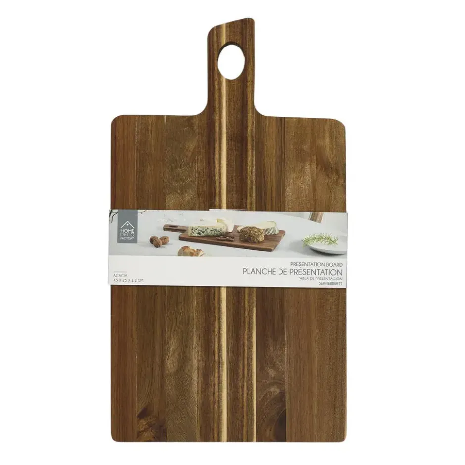 Home Deco Factory Serveerplank - hout - 45x25 cm - rechthoek