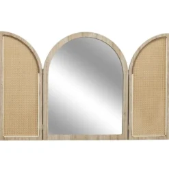 Home Deco Factory Spiegel Bali - hout - met deurtjes - 40 x 50 cm