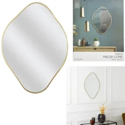Home Deco Factory Spiegel - goud - 44 x 60 cm - wandspiegel
