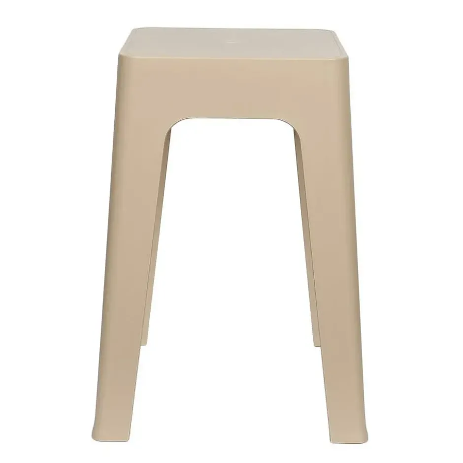 Home Deco Factory zit krukje/stoel - beige - D34 x H47 cm