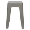 Home Deco Factory zit krukje/stoel - grijs - D34 x H47 cm