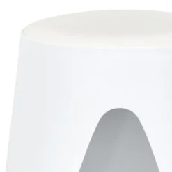 Home Deco Factory zit kruk - kunststof - wit - 30 x 46 cm