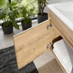 HOME DELUXE Badkamermeubel BORKUM - MDF eik