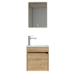 HOME DELUXE Badkamermeubel BORKUM - MDF eik