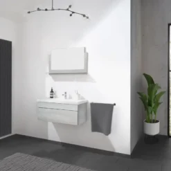 HOME DELUXE Badkamermeubelset WANGEROOGE Grijs M