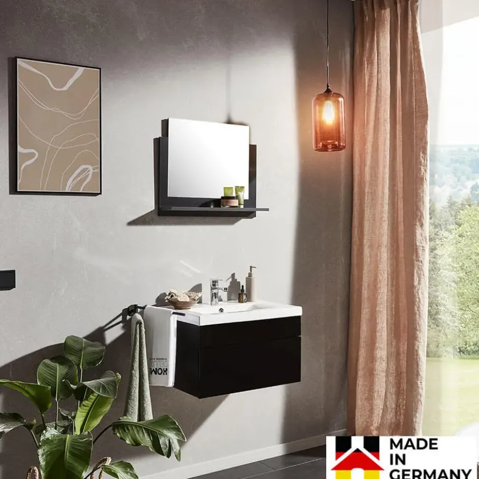 HOME DELUXE Badkamermeubels WANGEROOGE Zwart M