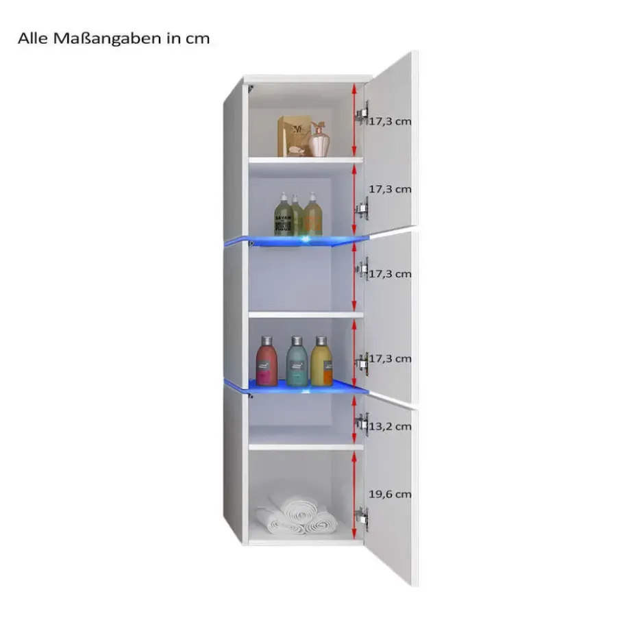 HOME DELUXE Badkamermeubels WANGEROOGE Wit XL