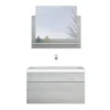 HOME DELUXE Badkamermeubelset WANGEROOGE Grijs M