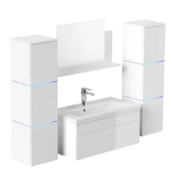 HOME DELUXE Badkamermeubel WANGEROOGE GROOT Wit XL