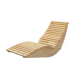 HOME DELUXE Golvend houten ligstoel WOLGA - 60 cm