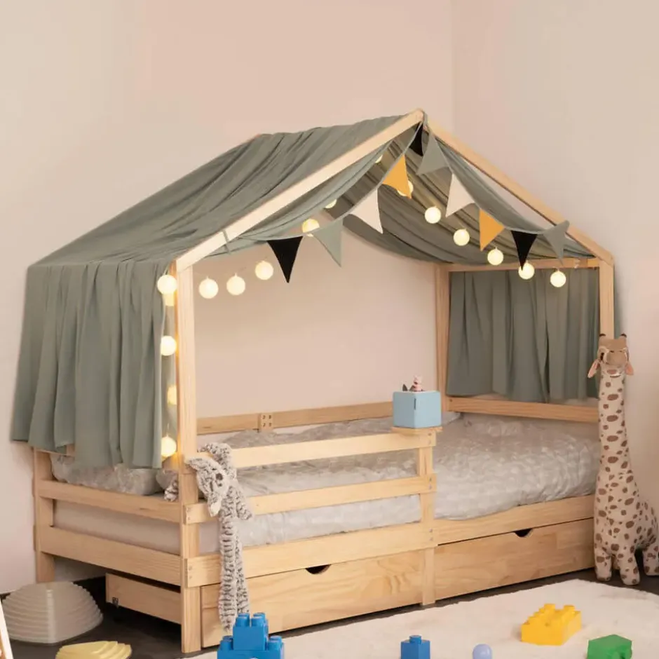 HOME DELUXE Kinderbed WOLKENLAND Naturel Met Lades