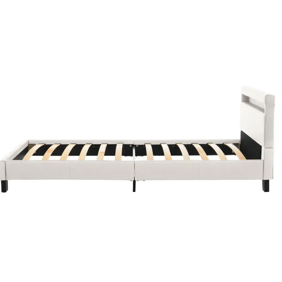HOME DELUXE LED bed ASTRO Wit 90 x 200 cm