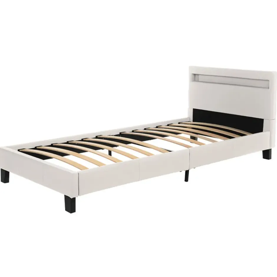 HOME DELUXE LED bed ASTRO Wit 90 x 200 cm