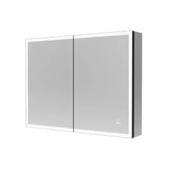 HOME DELUXE LED spiegelkast EVE zwart 80 x 60 cm