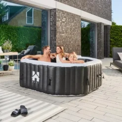 HOME DELUXE Opblaasbare Hottub Drop Zwart