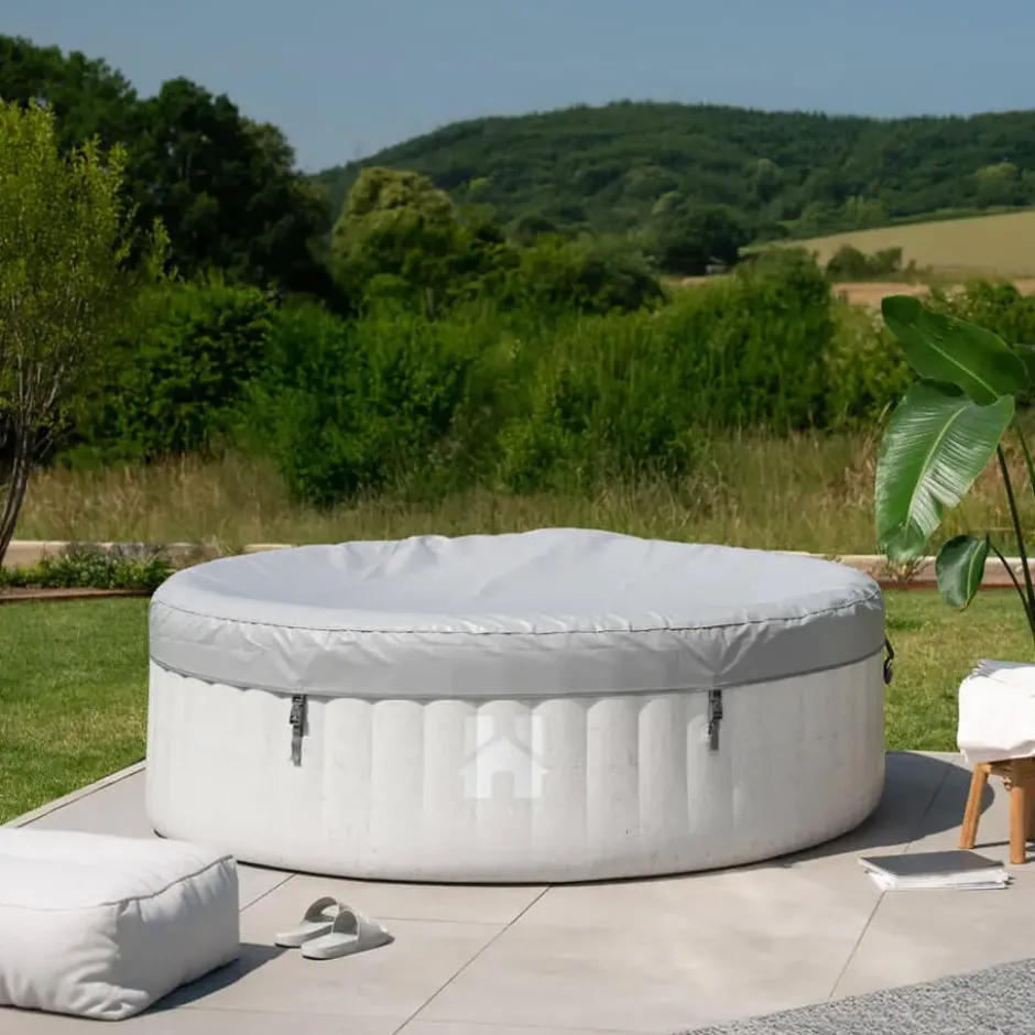 HOME DELUXE Opblaasbare Whirlpool Splash Beton 4 st.