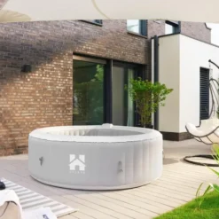 HOME DELUXE Opblaasbare whirlpool SPLASH Grijs