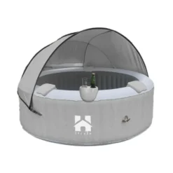 HOME DELUXE Opblaasbare Whirlpool Splash Grijs 4 st.