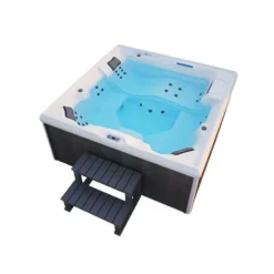 HOME DELUXE Outdoor Whirlpool STREAM BIG Met trap en thermische afdekking