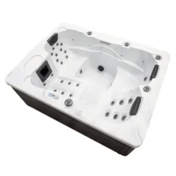 HOME DELUXE Outdoor Whirlpool WHITE MARBLE PURE