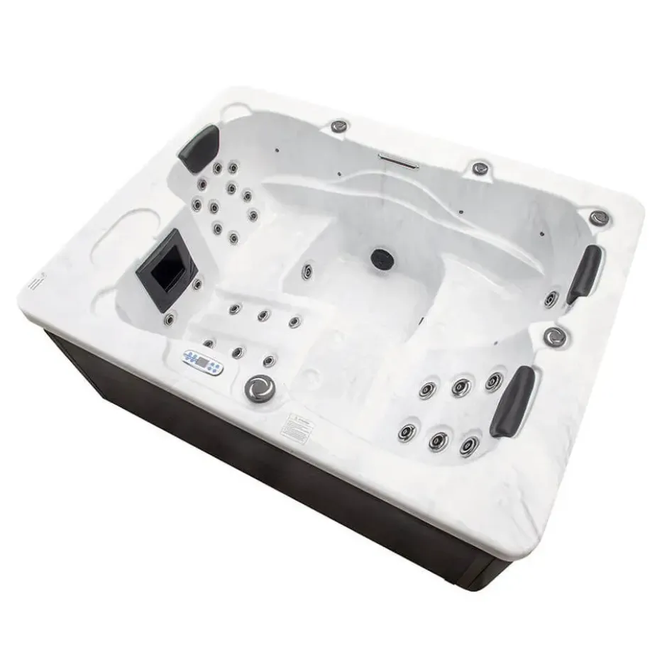 HOME DELUXE Outdoor Whirlpool WHITE MARBLE PURE