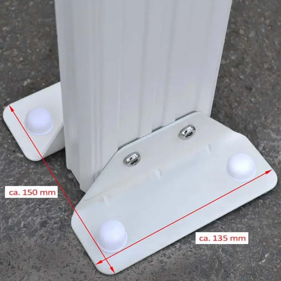 HOME DELUXE Patiodak SOLIS Wit 618 / 625 x 303 / 300 x 278 / 226 cm