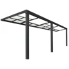HOME DELUXE SOLIS DELUXE terrasoverkapping grijs 579 x 295 x 233 / 272 cm