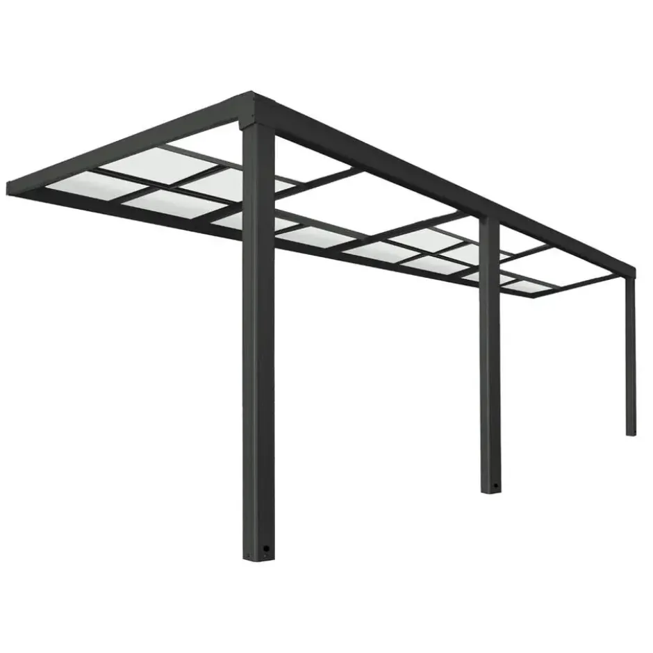 HOME DELUXE SOLIS DELUXE terrasoverkapping grijs 579 x 295 x 233 / 272 cm