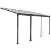 HOME DELUXE Terrasoverkapping SOLIS Grijs 618 / 625 x 303 / 300 x 278 / 226 cm