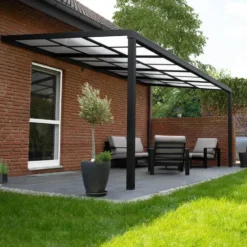 HOME DELUXE Terrasoverkapping SOLIS DELUXE grijs 290 x 295 x 233 / 272 cm
