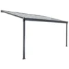 HOME DELUXE Terrasoverkapping SOLIS Grijs 312 x 303 x 226 / 278 cm