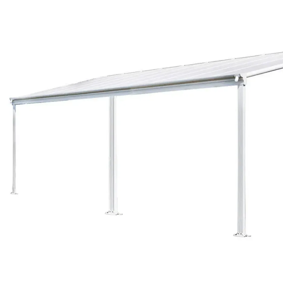HOME DELUXE terrasoverkapping SOLIS wit 564 / 557 x 303 / 300 x 278 / 226 cm