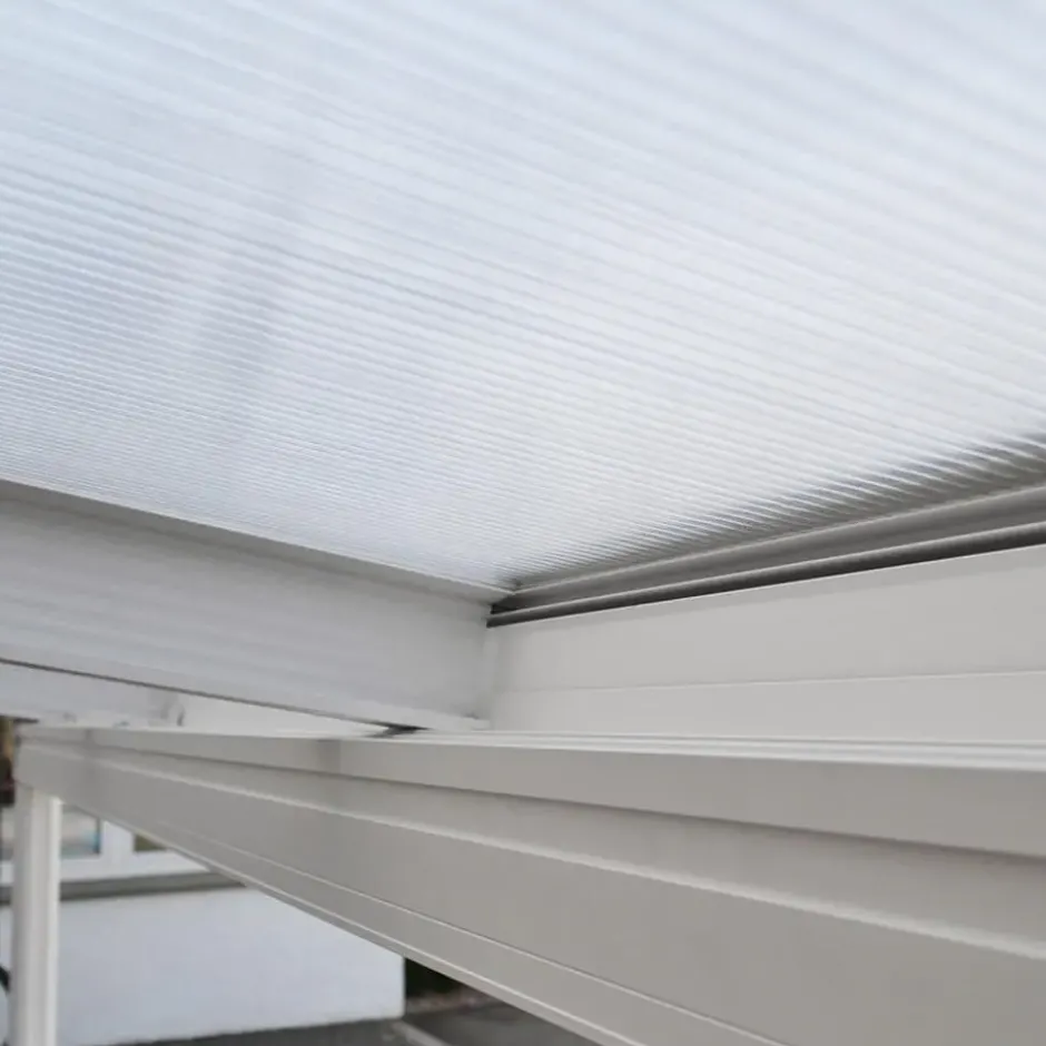 HOME DELUXE terrasoverkapping SOLIS wit 564 / 557 x 303 / 300 x 278 / 226 cm