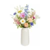 Home & Styling bloemenvaas Delphi - wit - keramiek - 13 x 29 cm