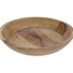 Home & Styling Fruitschaal/fruitmand - mangohout - 30 x 7 cm