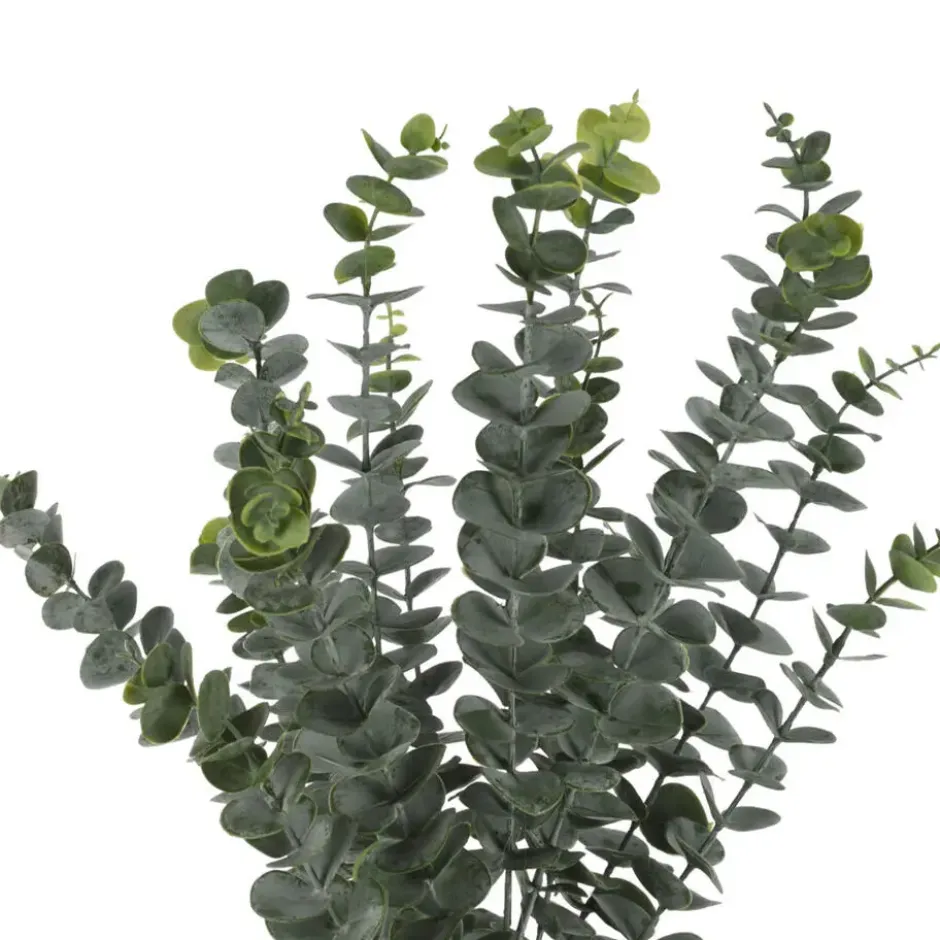 Home & Styling Kunstplant Eucalyptus - met Rieten Mand - 50 cm
