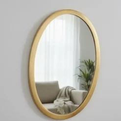 Home & Styling spiegel - ovaal - goud - 15 x 25 cm