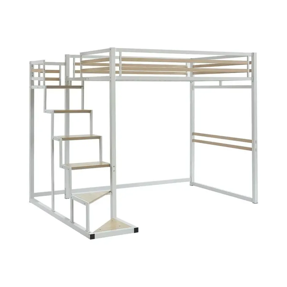 Hoogslaper JOGUI - 2 plaatsen - Wit Metaal
