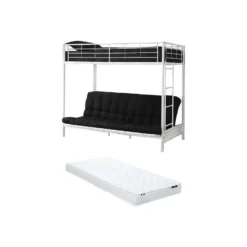 Hoogslaper MODULO - 1 plaats - Wit Metaal