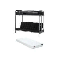 Hoogslaper MODULO - 1 plaats - Zilverkleurig Metaal