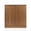 Housecraft Almira Dressoir Hoog 180 cm Hout/ Marmerlook Walnootkleur - Bruin