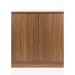 Housecraft Almira Dressoir Hoog 180 cm Hout/ Marmerlook Walnootkleur - Bruin