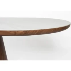Housecraft Almira Eettafel Ovaal 200 cm Hout Wit/ Bruin donker