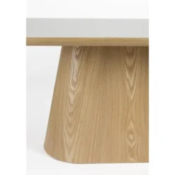 Housecraft Almira Eettafel Ovaal 200 cm Hout Wit/ Bruin