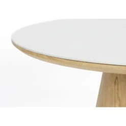 Housecraft Almira Eettafel Ovaal 180 cm Hout Wit/ Bruin